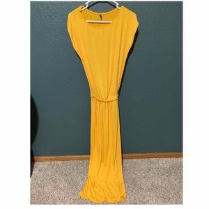 Golden yellow long dress!